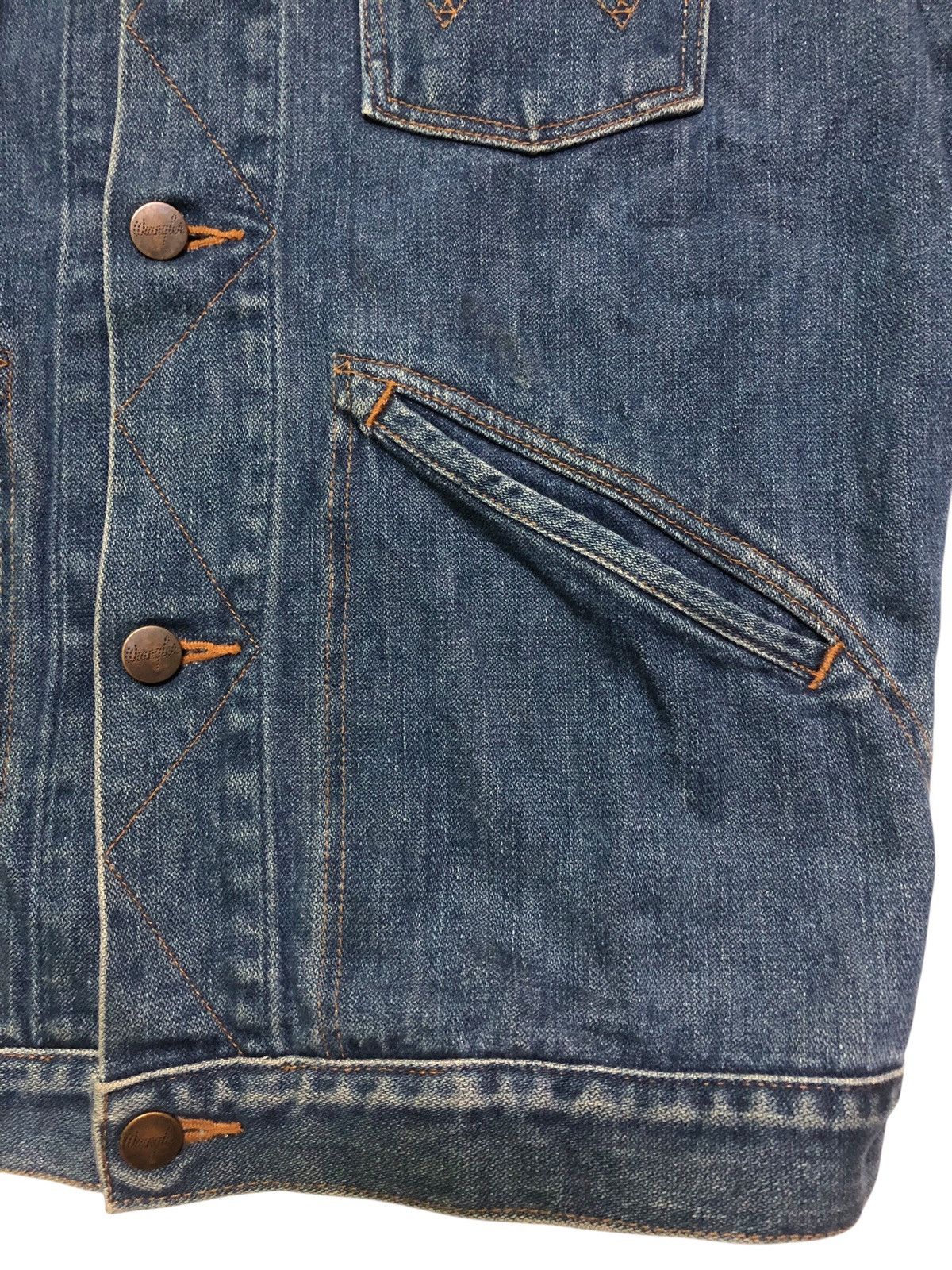 Wrangler Vintage 80s Wrangler 124MJ Denim Jacket Size US L / EU 52-54 / 3 - 12 Thumbnail