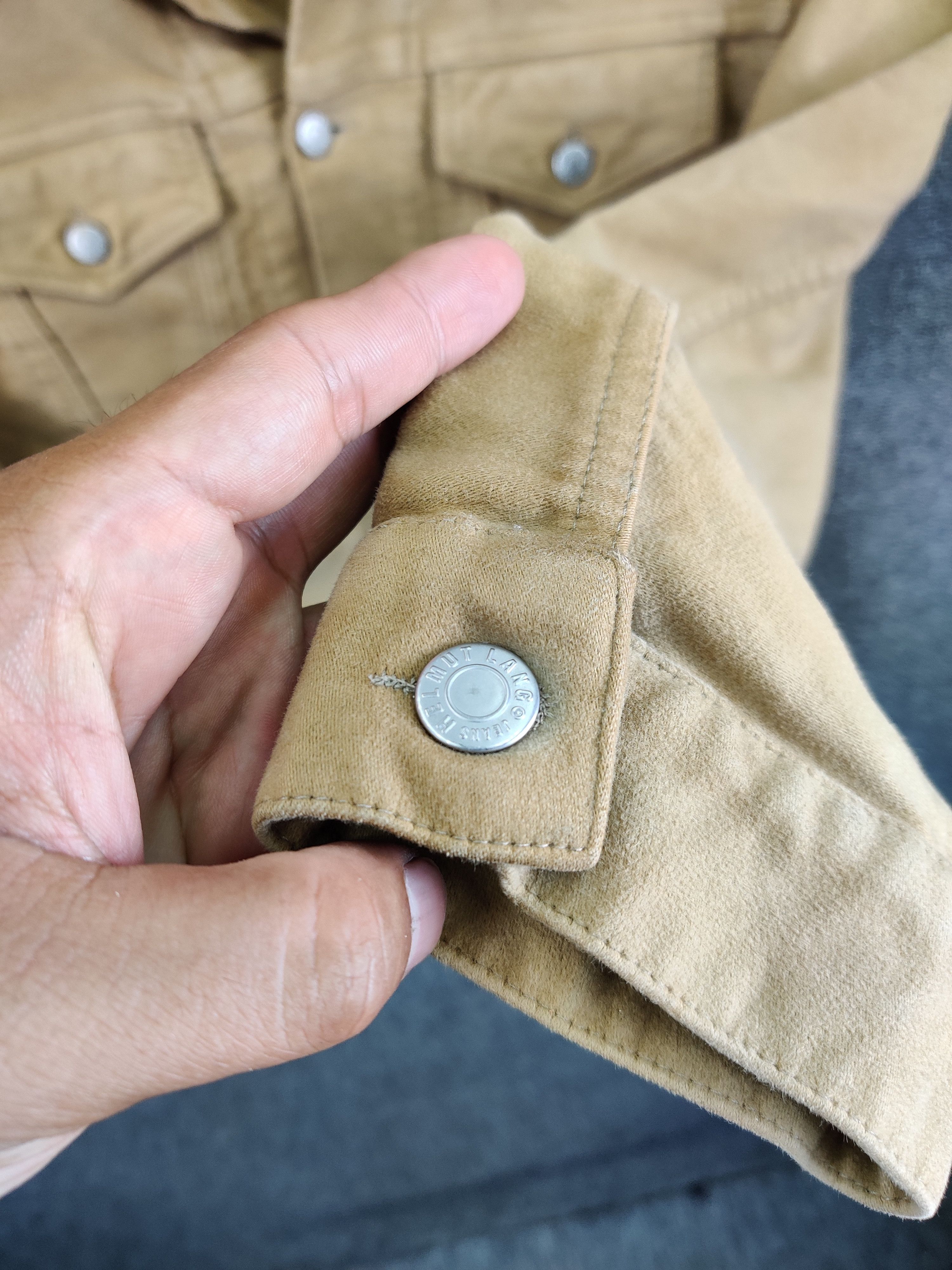 Helmut Lang Vintage Helmut Lang Cotton Beige Trucker Jacket Size US M / EU 48-50 / 2 - 9 Thumbnail