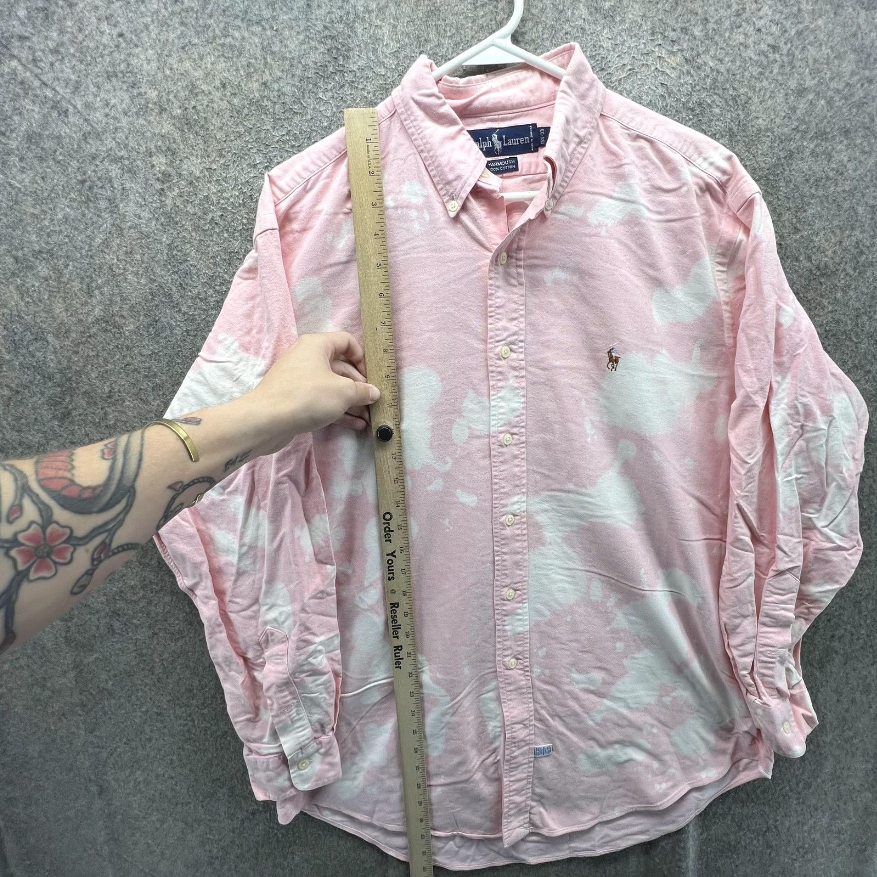 Ralph Lauren VINTAGE Ralph Lauren Yarmouth Shirt Mens 15.5 33 Pink Oxford Button-Down Cotton Logo Size US L / EU 52-54 / 3 - 6 Thumbnail