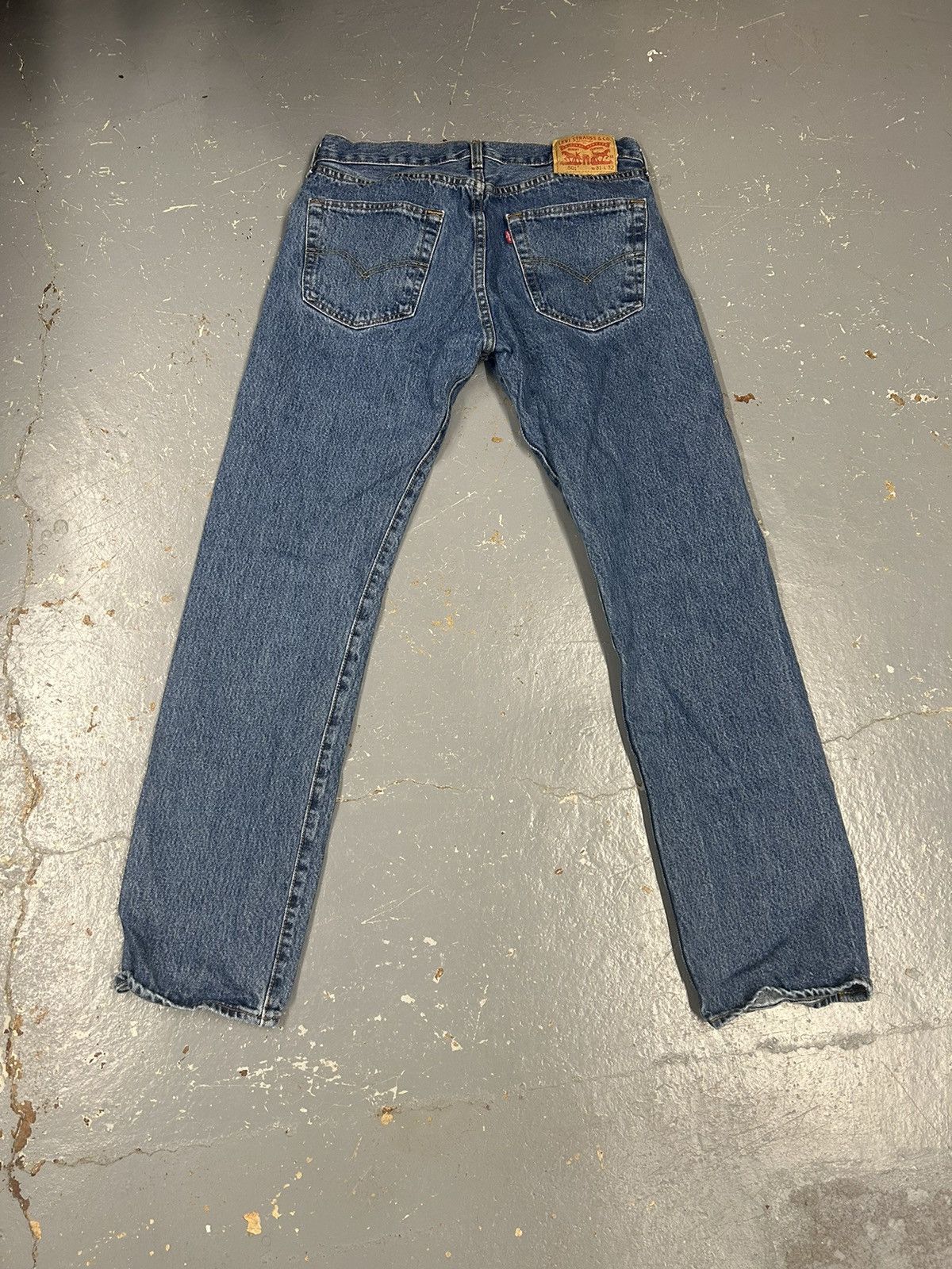 Levi's × Vintage Crazy Vintage 90s Essential Dark Blue Baggy Levi’s 501 Jeans Size US 32 / EU 48 - 3 Thumbnail