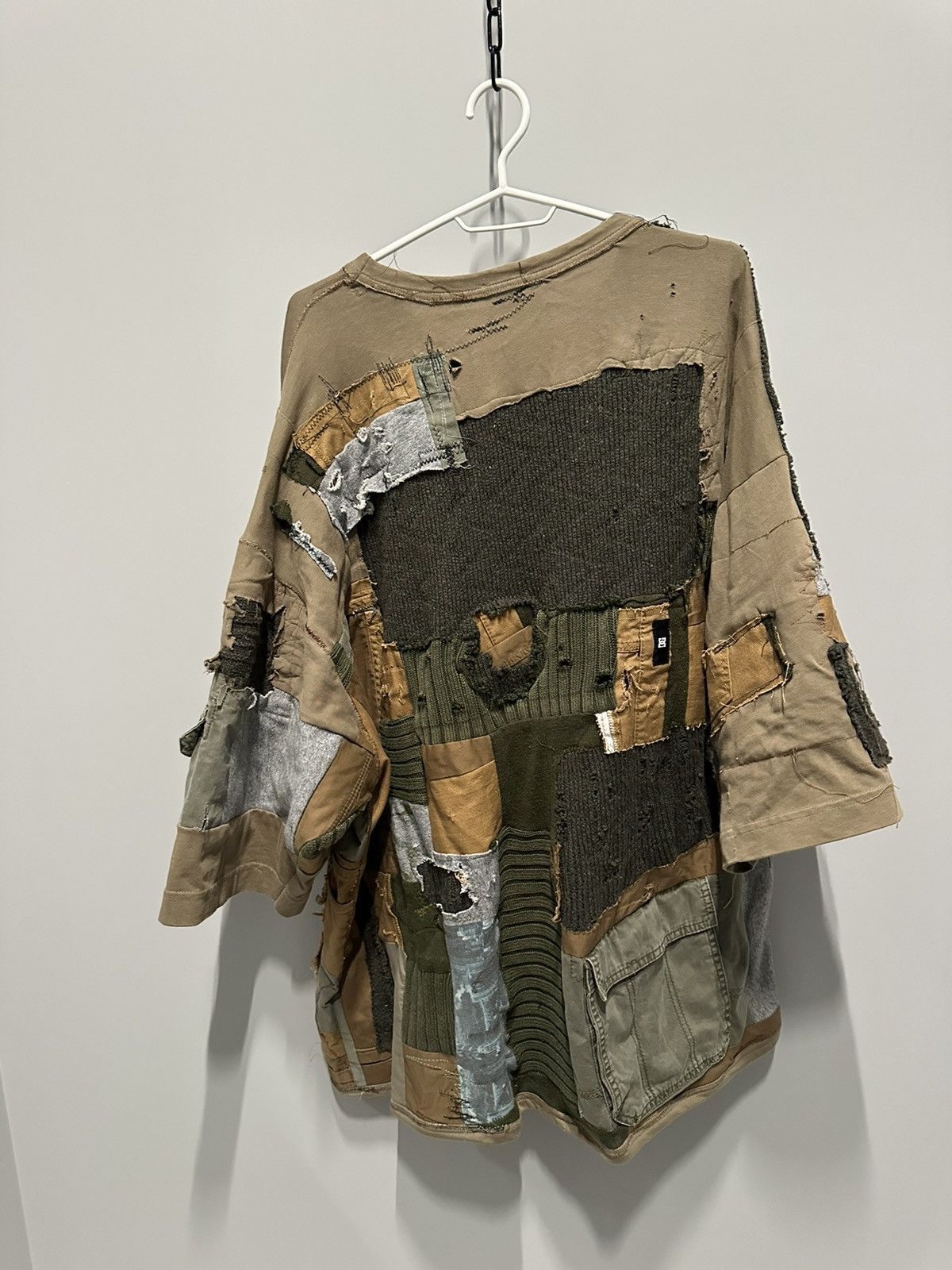 Japanese Brand Avant Garde Patchwork Distressed Shirt Military Oversize DC Size US L / EU 52-54 / 3 - 11 Thumbnail