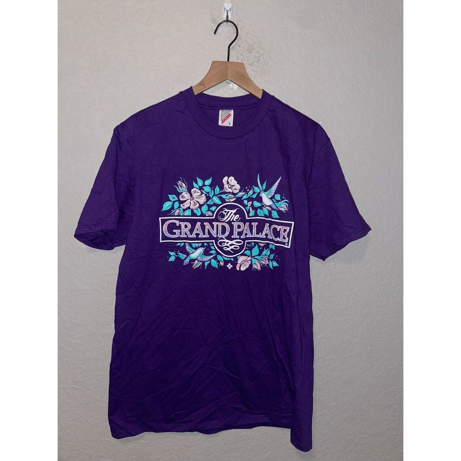 Jerzees Vintage The Grand Palace Shirt Purple Tee VTG 90s L Large Size US L / EU 52-54 / 3 - 1 Thumbnail