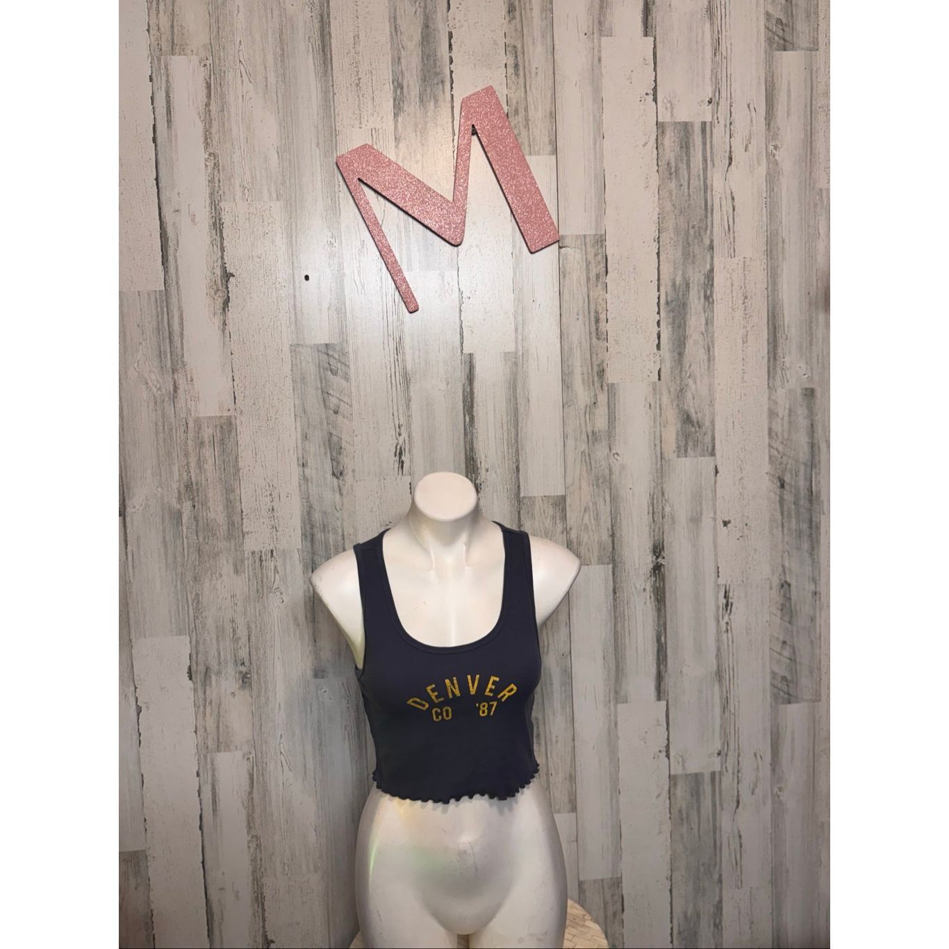 Aeropostale Aeropostale Denver CO ’87 Ribbed Crop Tank Top Size M Size M / US 6-8 / IT 42-44 - 1 Thumbnail