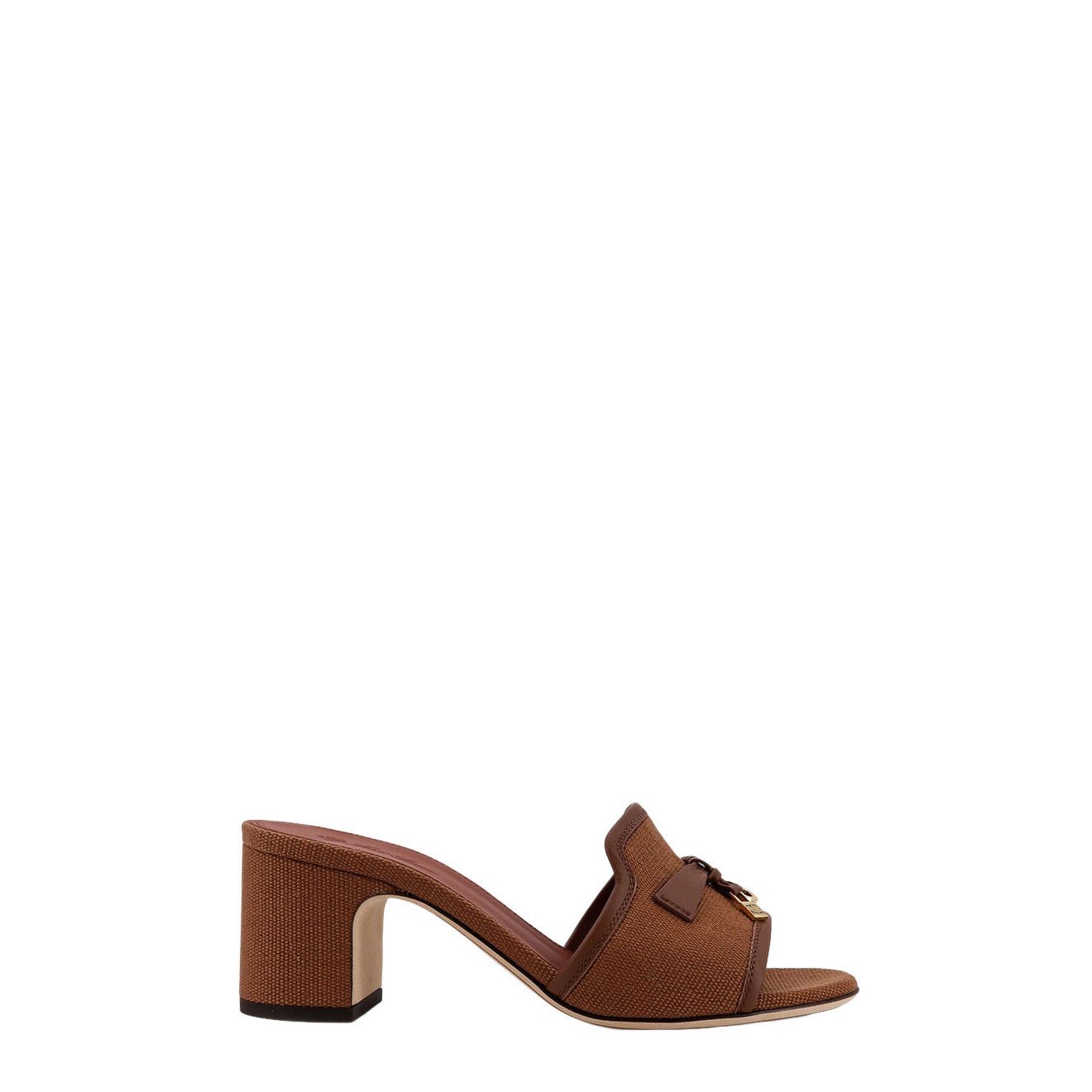 LORO PIANA Summer Charms Beige Suede 80mm Sandals New & Auth