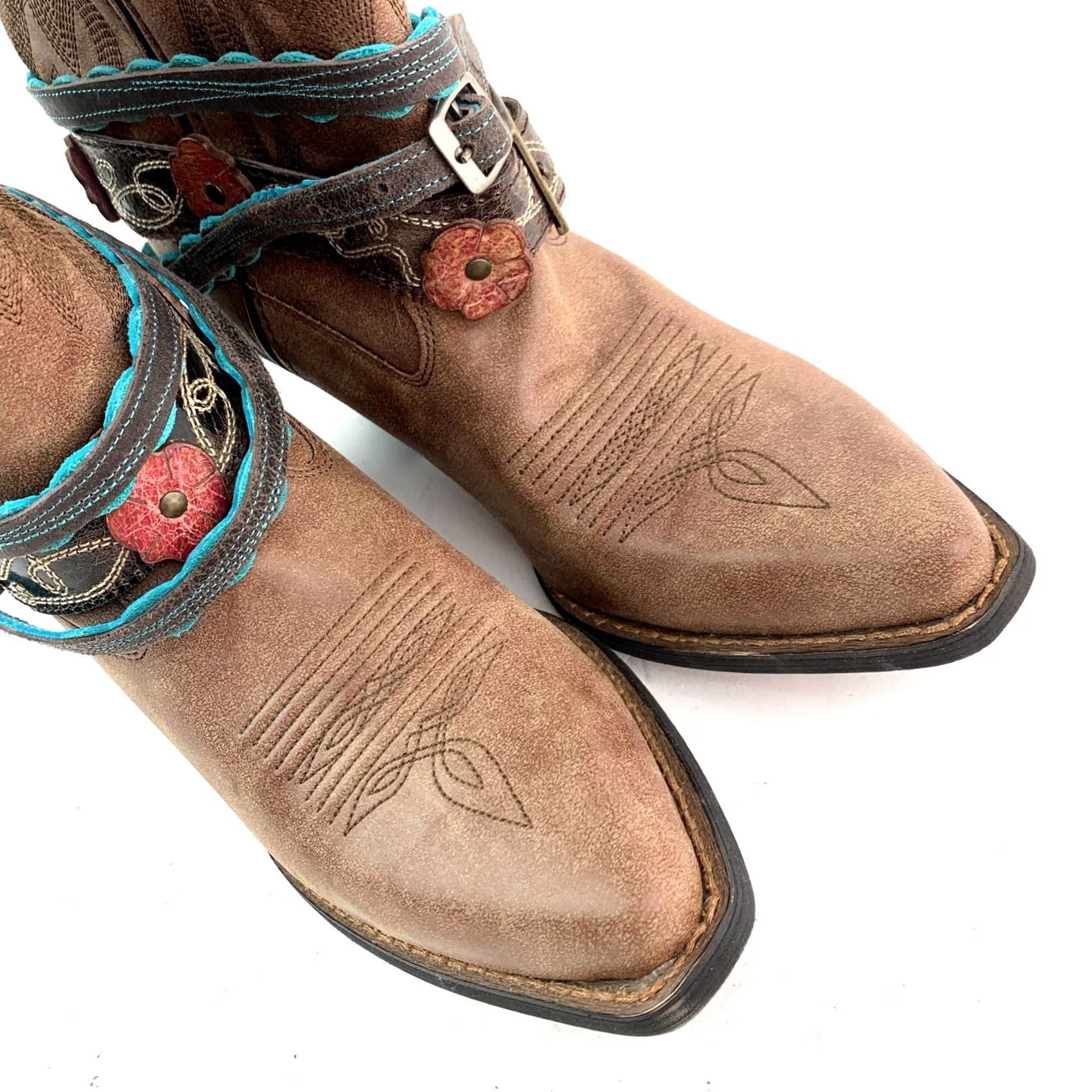 Durango Crush Durango DCRD145 12" Brown Leather Boots Womens US 8 M NWT Western Cowboy Size US 8 / IT 38 - 2 Thumbnail