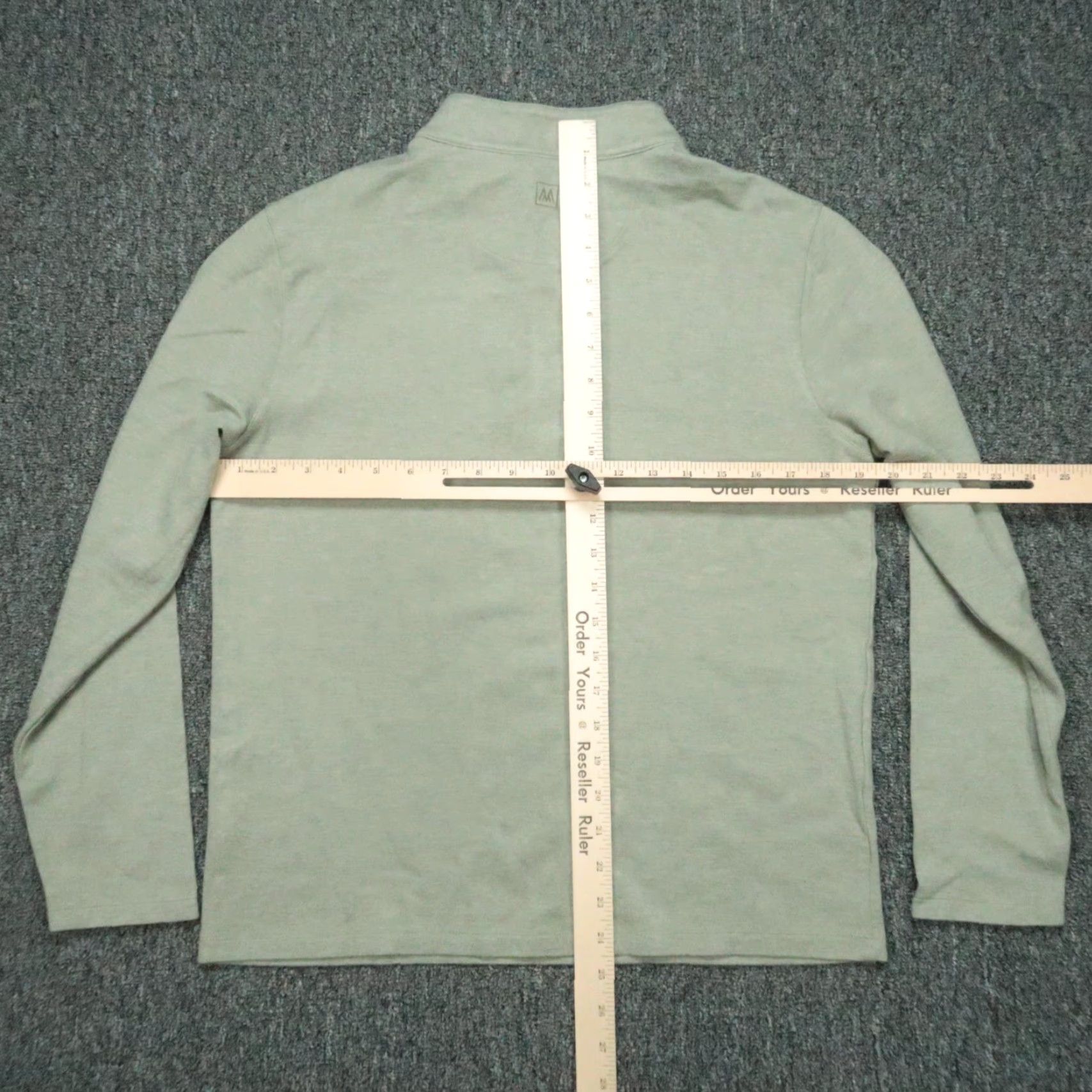 Mizzen+Main Mizzen+Main Sweater Mens Small Green 1/4 Zip Pullover Mock Neck Long Sleeve Knit Autumn Winter Fall Shirt Size US S / EU 44-46 / 1 - 6 Thumbnail