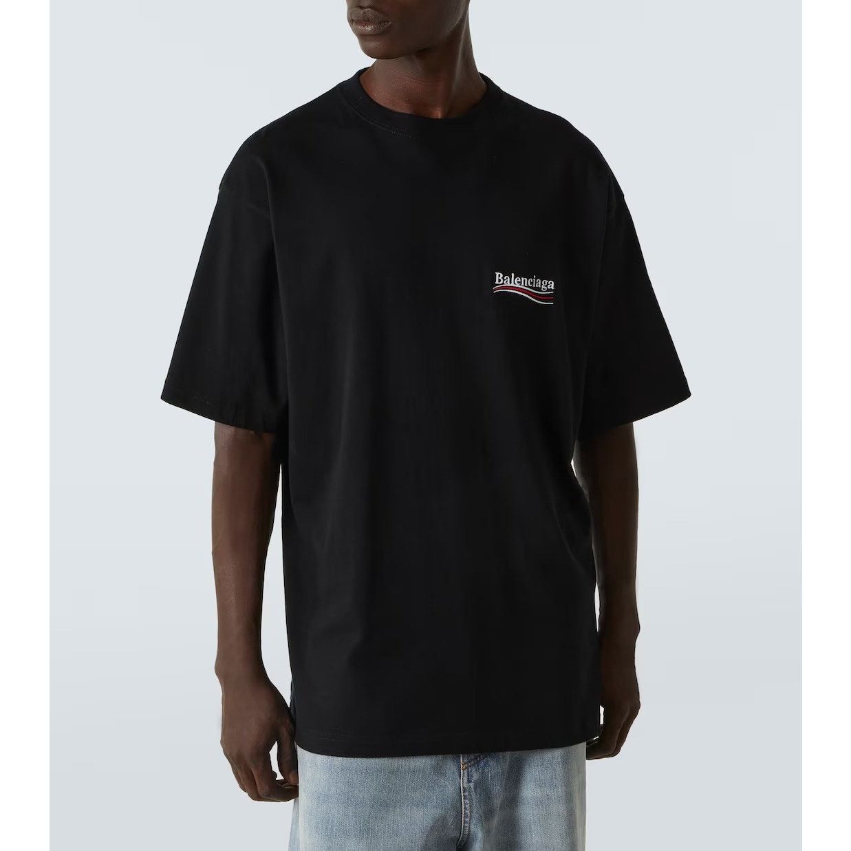 Balenciaga o1alis Logo T-Shirt in Black Size US M / EU 48-50 / 2 - 3 Thumbnail