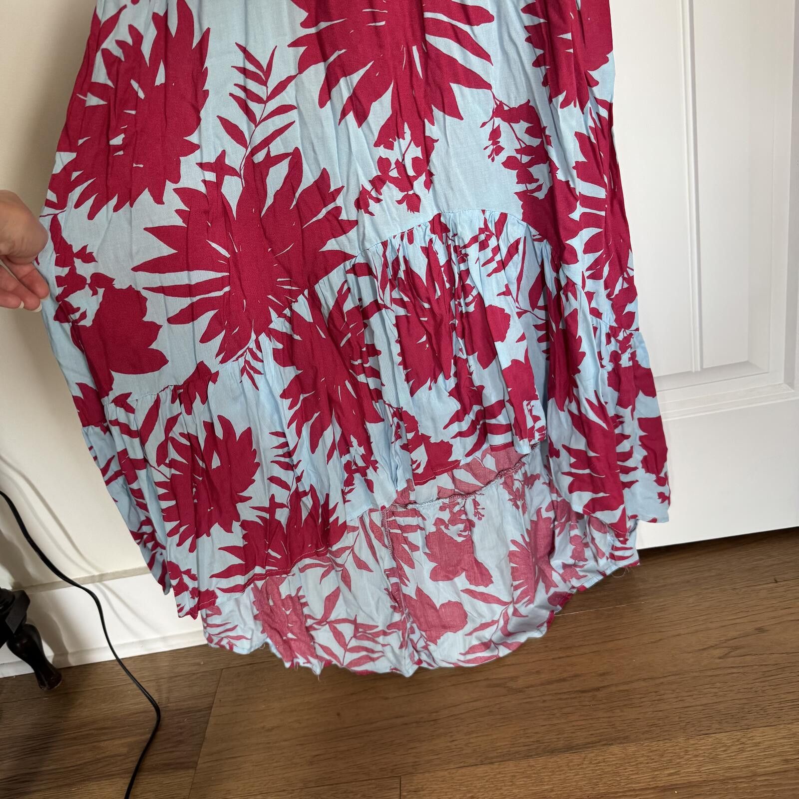 Other Abel The Label XS Floral Print Maxi Dress Size XS / US 0-2 / IT 36-38 - 4 Thumbnail