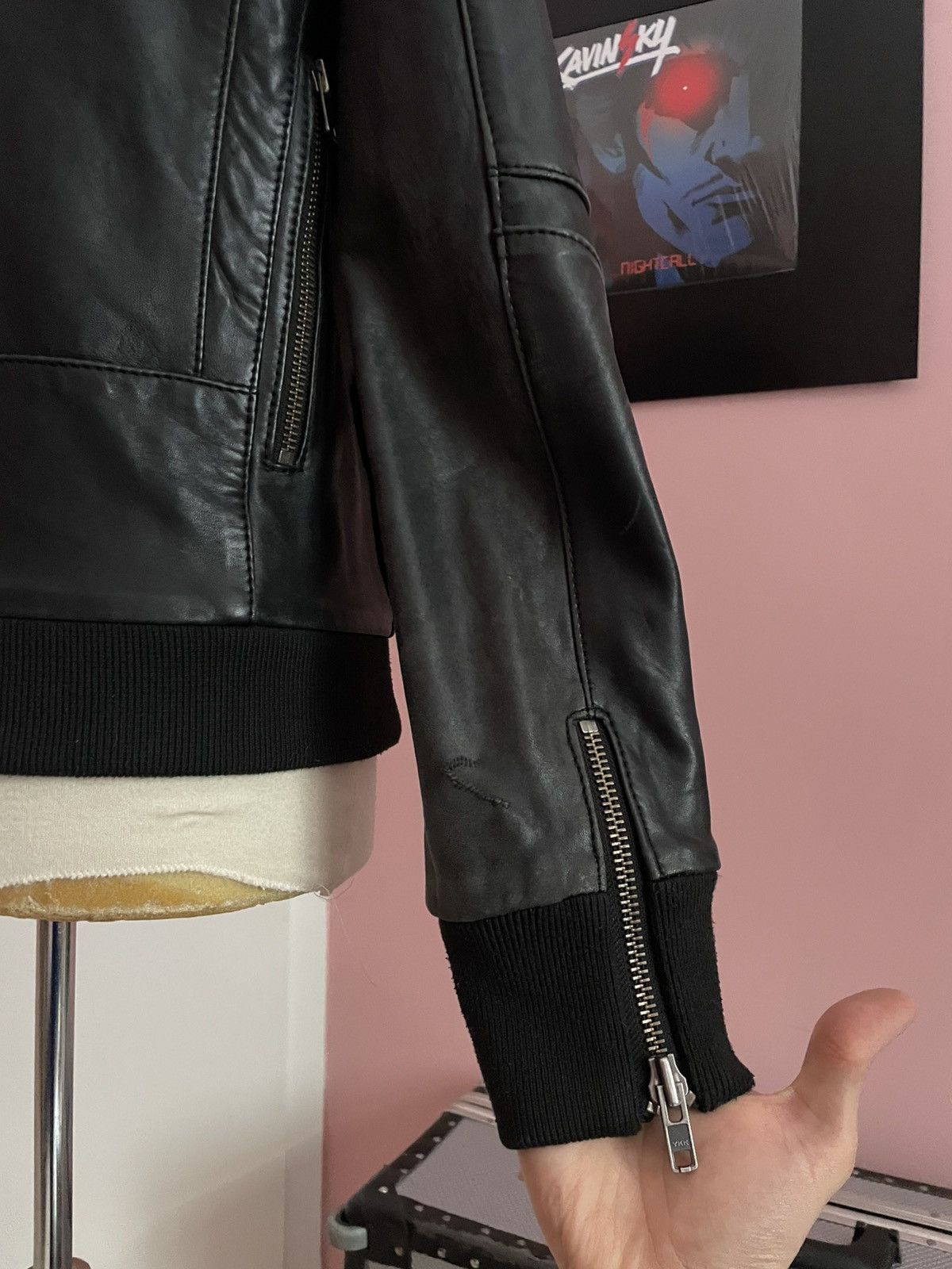 Kid Cudi × Surface To Air 2011 Surface to Air x Kid Cudi Mr. Rager Fire Leather Jacket Size US L / EU 52-54 / 3 - 20 Thumbnail