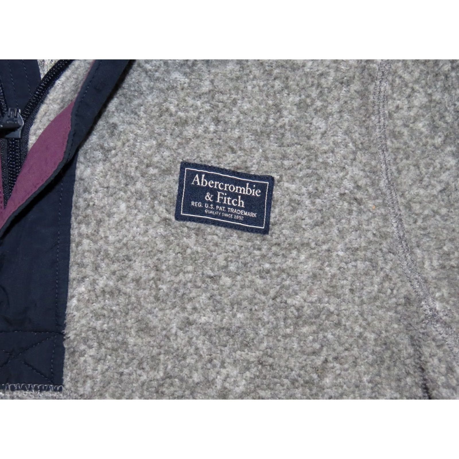 Abercrombie & Fitch VINTAGE Abercrombie & Fitch 1/4 Zip Pullover Sweatshirt Men M Gray Fleece Athletic Long Sleeve Casual Seasonal Classi c Size US M / EU 48-50 / 2 - 5 Thumbnail