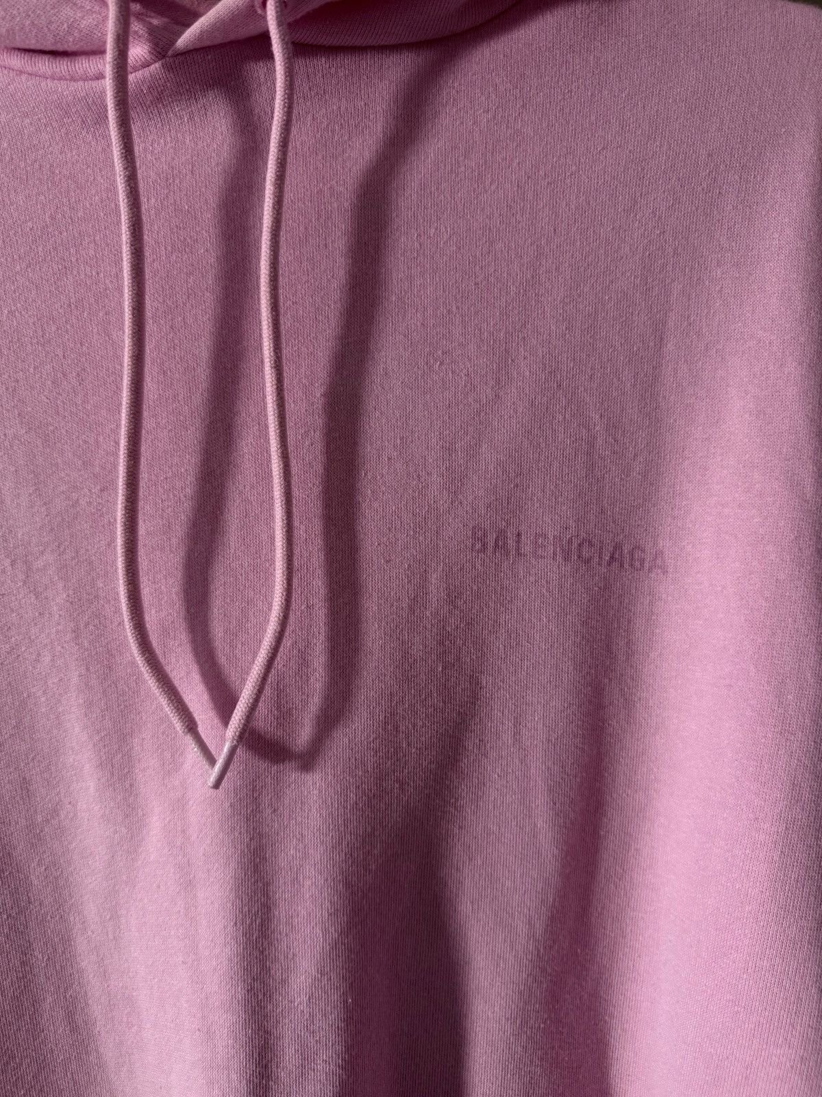 Balenciaga BALENCIAGA SS2020 Pink Embroidered Hoodie Size US S / EU 44-46 / 1 - 2 Thumbnail