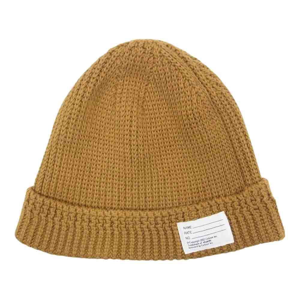 image of Visvim 20Ss Knit Beanie Cotton in Mustard, Men's