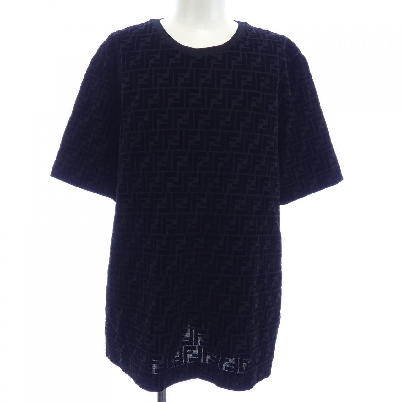 Fendi Fendi Fendi FF Motif Cotton T Shirt Textile T-Shirts FY0936A7D5 DUTY FREE for USA Size ONE SIZE - 1 Thumbnail
