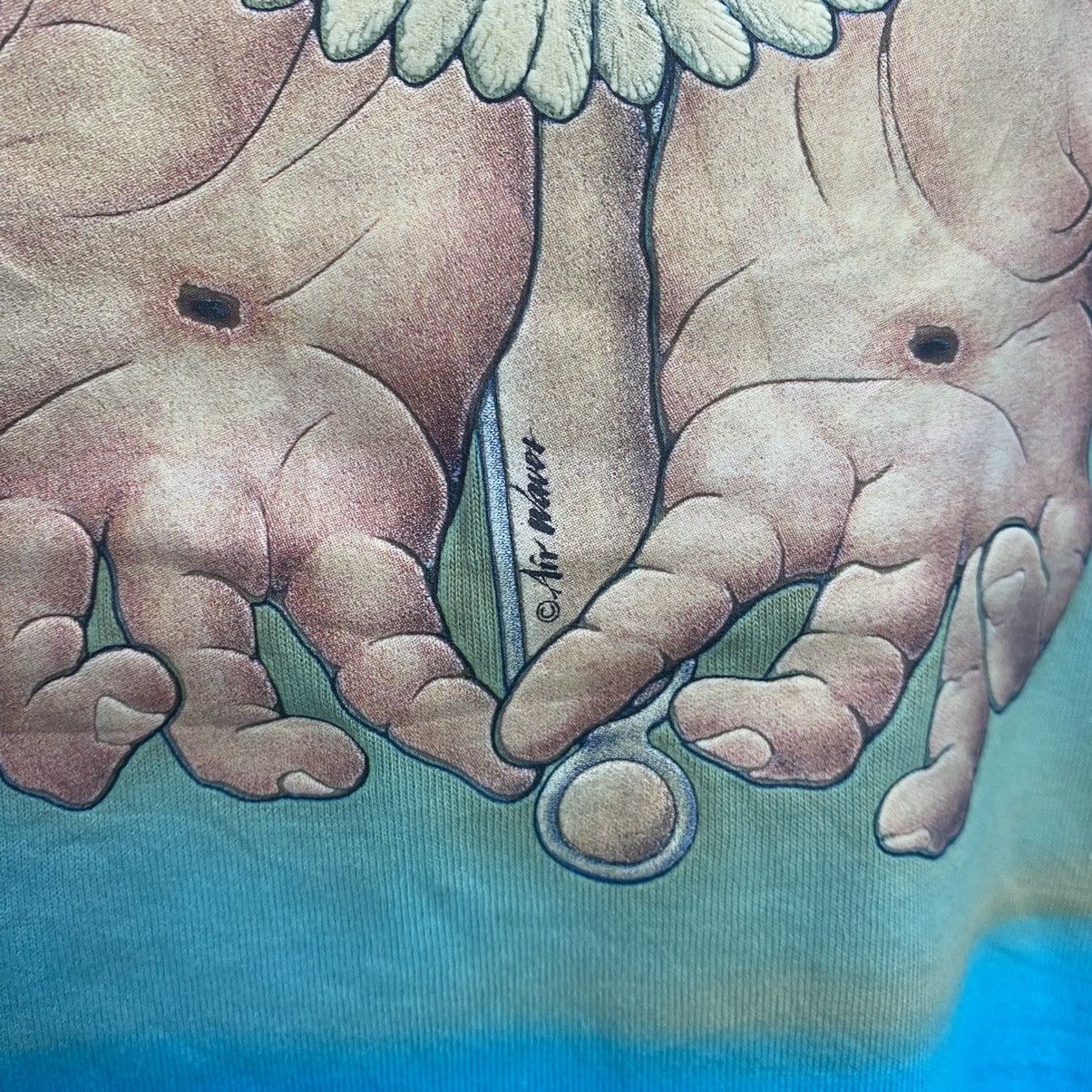 Band Tees × Vintage Vintage 90s Jesus Amazing Grace T Shirt Size US XL / EU 56 / 4 - 4 Thumbnail