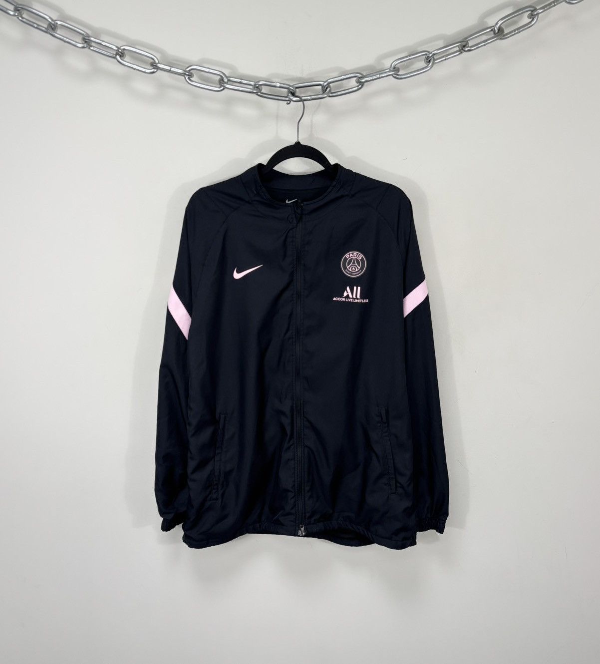 Nike Nike Paris Saint-Germain PSG 2021/22 Soccer Track Jacket Size US XL / EU 56 / 4 - 1 Thumbnail