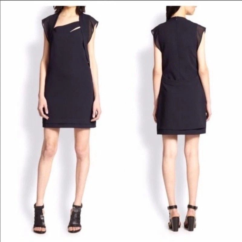 The Kooples The Kooples Navy Blue Cut Out Sheath Mini Dress SZ S Size S / US 4 / IT 40 - 1 Thumbnail