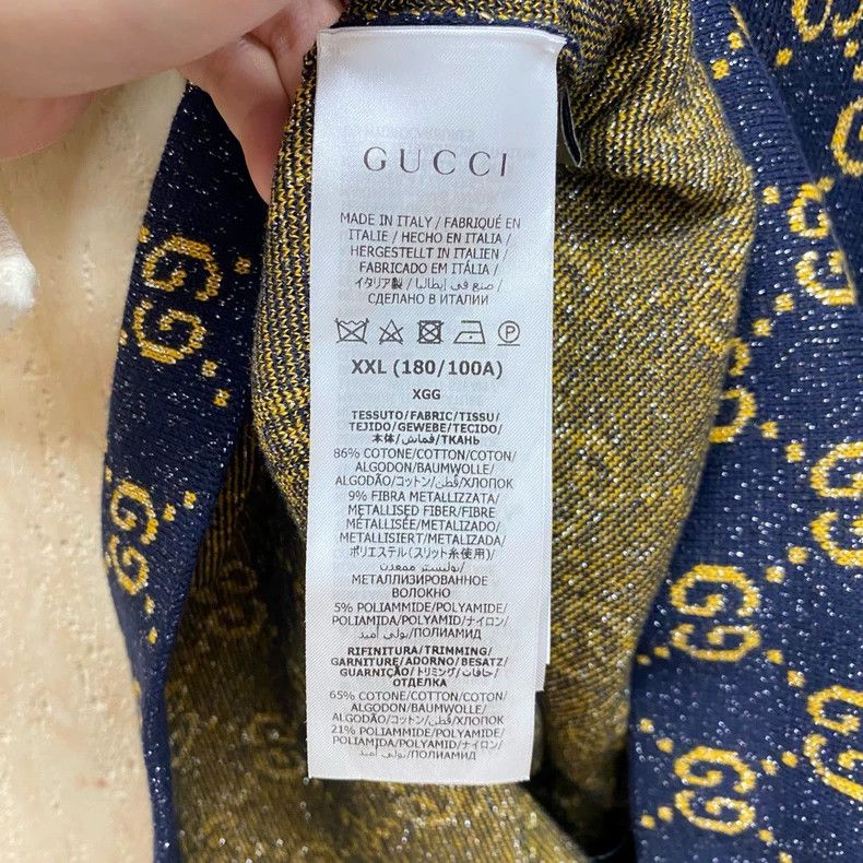 Gucci Gucci Hot gold thread old flower full-print knitted dress 2 Size XXL / US 16-18 / IT 52-54 - 4 Thumbnail