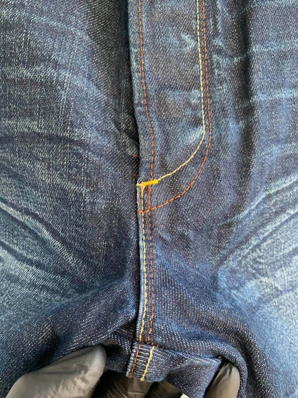 Japanese Brand × Vintage One True Saxon Cotton Pockets Tapered Denim Selvedge Jeans Size US 30 / EU 46 - 6 Thumbnail