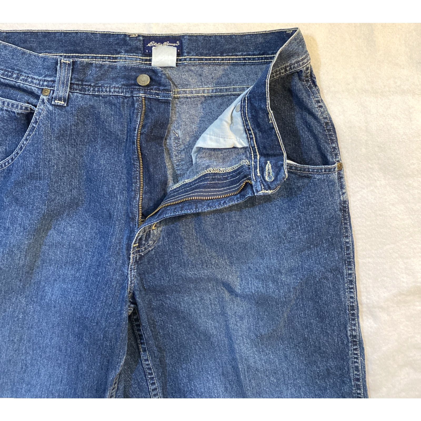 Eddie Bauer Eddie Bauer Jeans Men’s 36x32 Straight Leg Blue Denim Pants Regular Wash Mid Rise Pocketed 36 32 Mens Jeans Size US 36 / EU 52 - 4 Thumbnail
