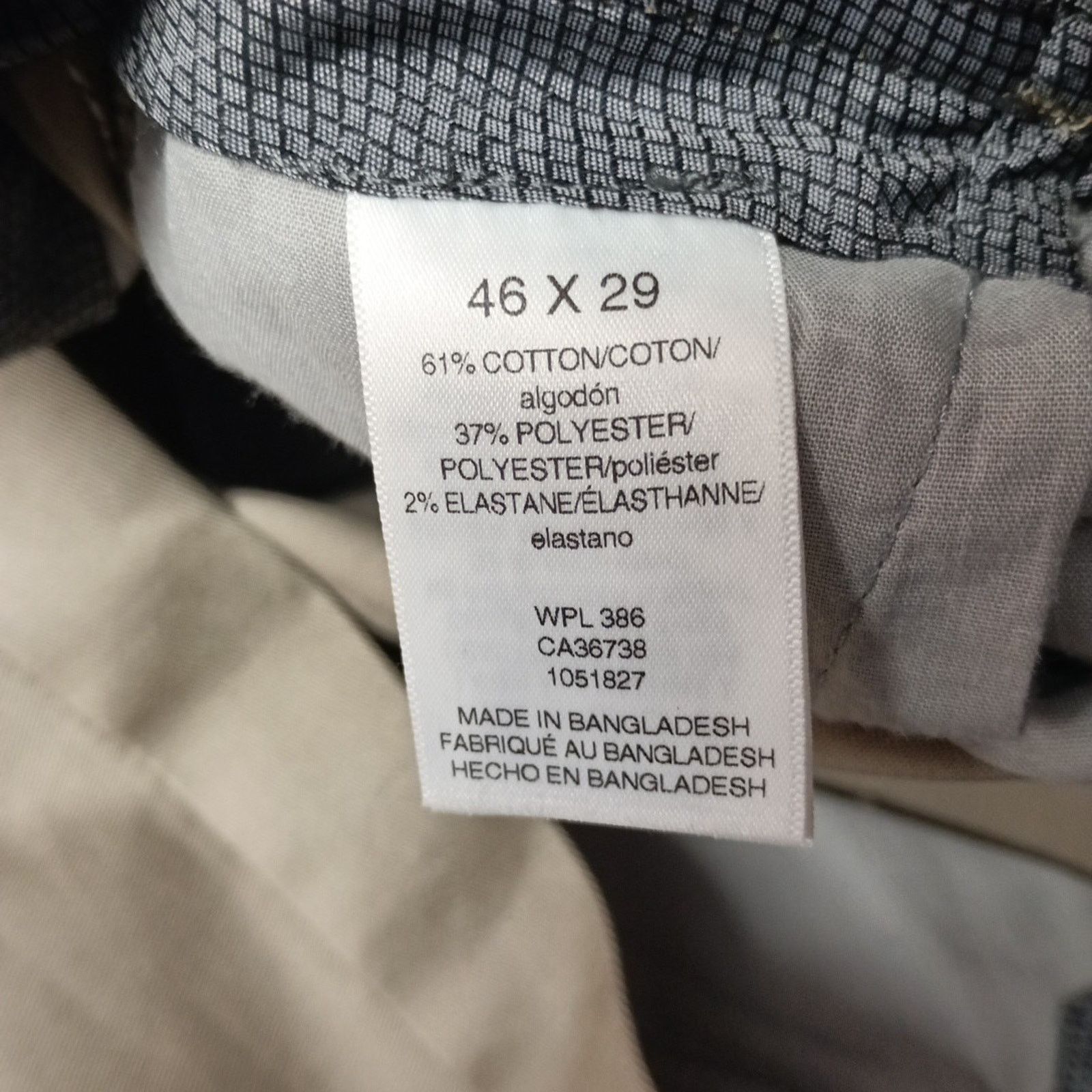 Haggar Haggar Premium Iron Free Khakis Mens 46x29 Beige Classic Fit Size US 44 / EU 60 - 4 Thumbnail