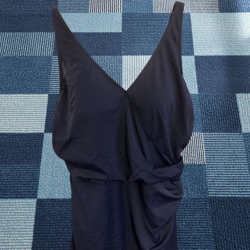 CO D & Co Women One Piece Swimsuit Beach Navy Blue Size 12 Bathing Suit Dress Size XL / US 12-14 / IT 48-50 - 1 Thumbnail