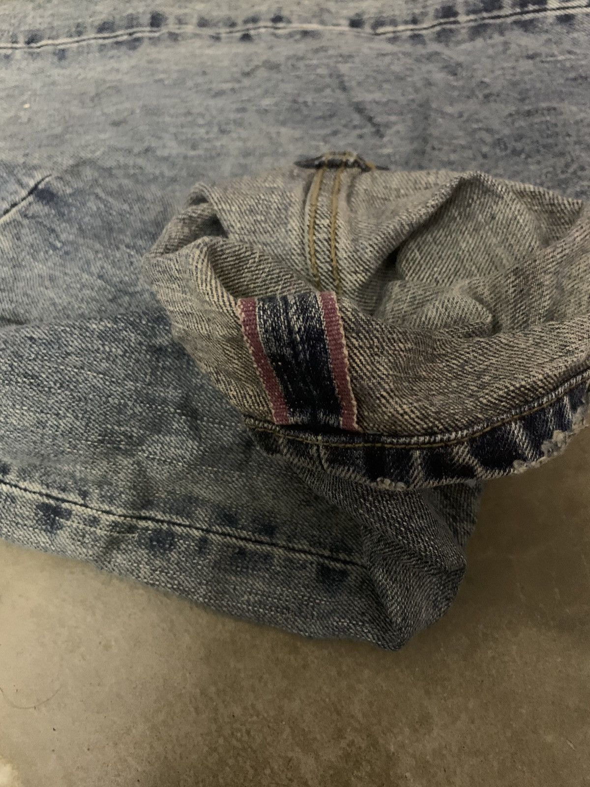 If Six Was Nine Ozone Rocks Distress Denim Patchworh Selvedge Jeans Size US 32 / EU 48 - 15 Thumbnail