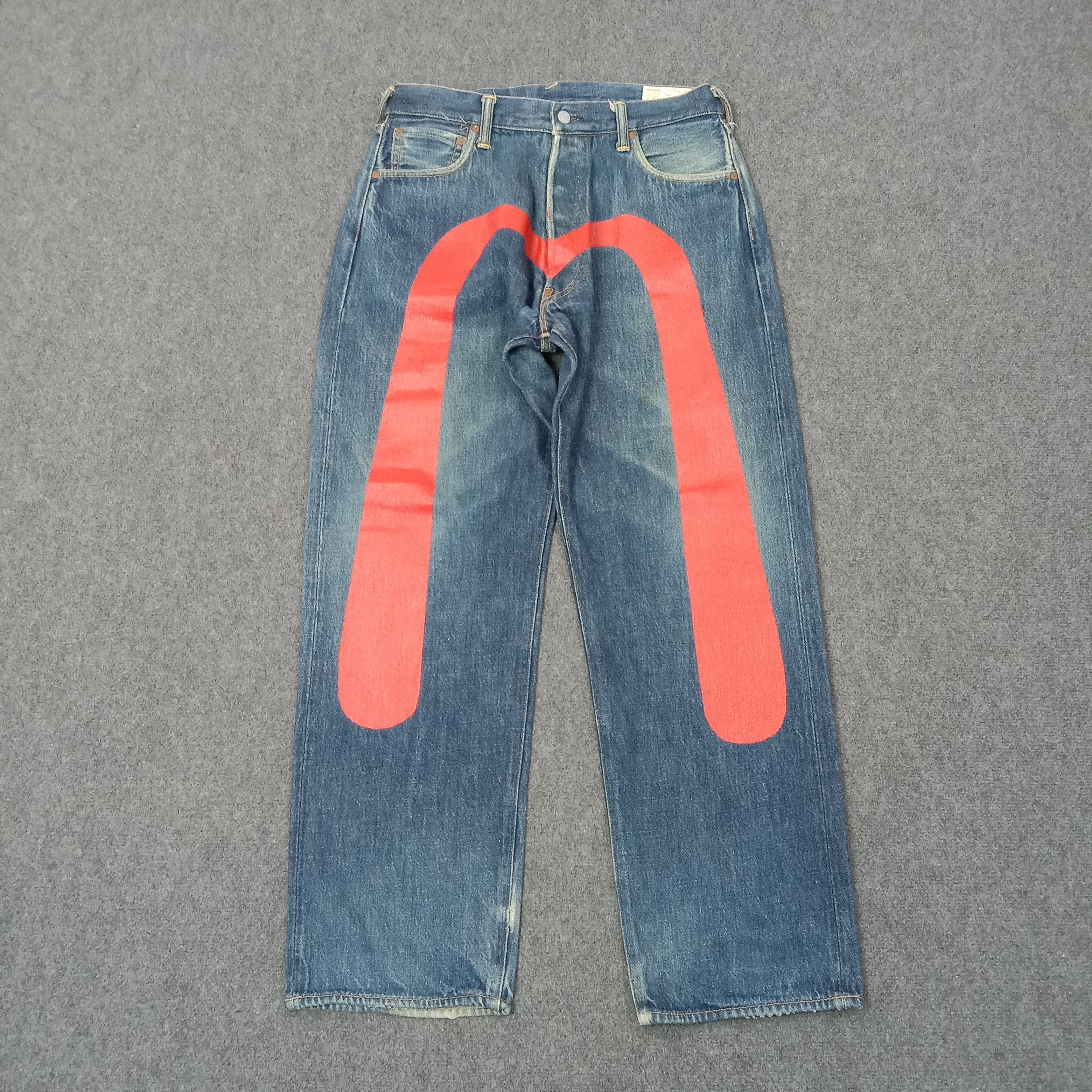 Evisu Evisu Japanese Brand Daicock Custom Art Denim Jeans C228N18 Size US 32 / EU 48 - 1 Thumbnail