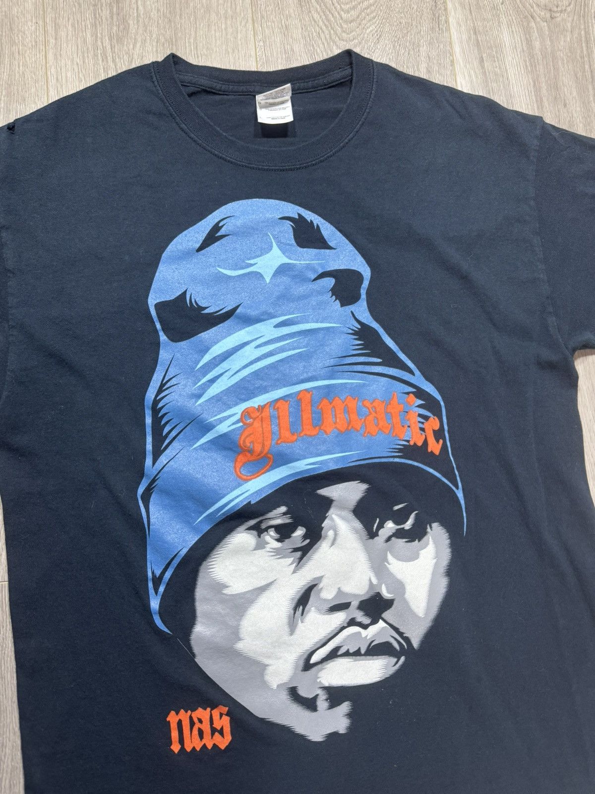 Nas × Rap Tees × Vintage Vintage Nas Rap Tee 2000’s shirt Large Illmatic - small mark Size US L / EU 52-54 / 3 - 3 Thumbnail