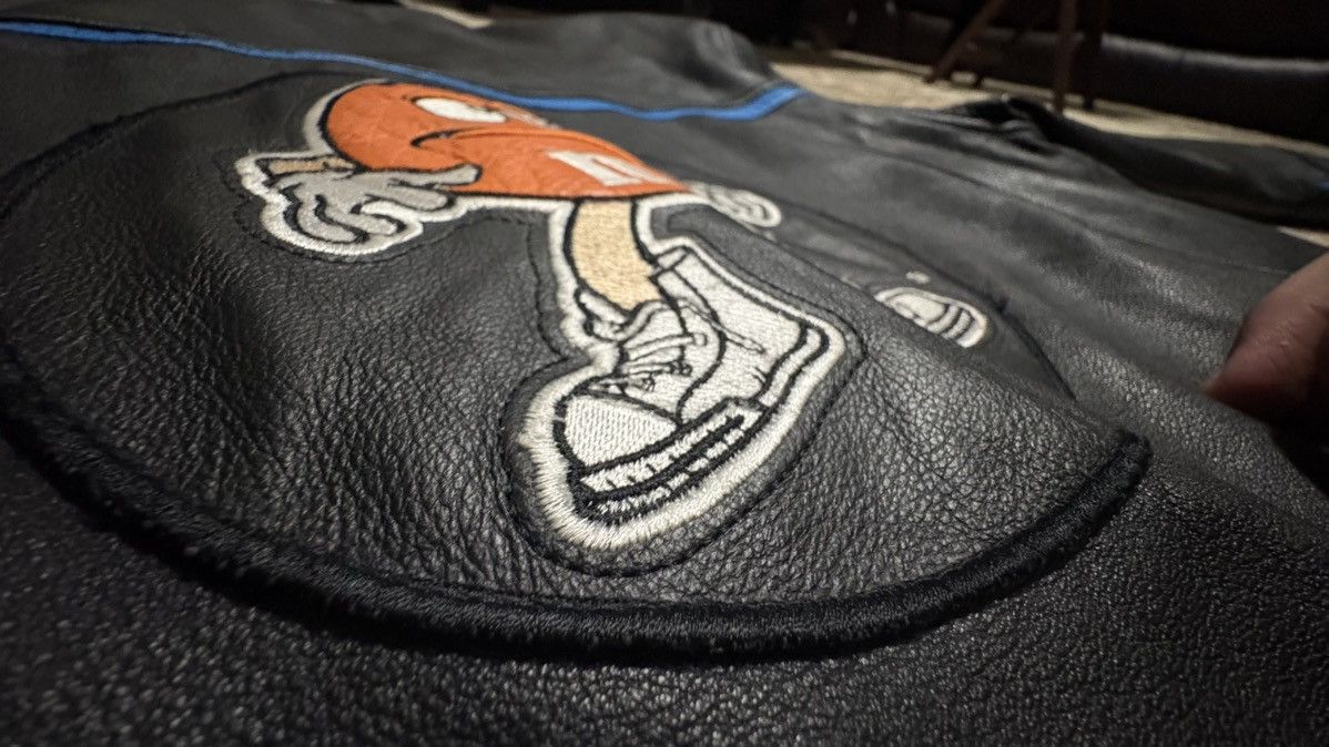NASCAR Official M&M’s Crispy Vintage Leather Jacket RARE 1999 Size US L / EU 52-54 / 3 - 6 Thumbnail