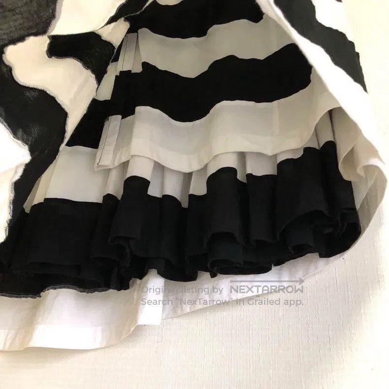 Junya Watanabe Junya Watanabe size XS Black and White Striped Skirt Size 25" / US 0 / IT 36 - 3 Thumbnail