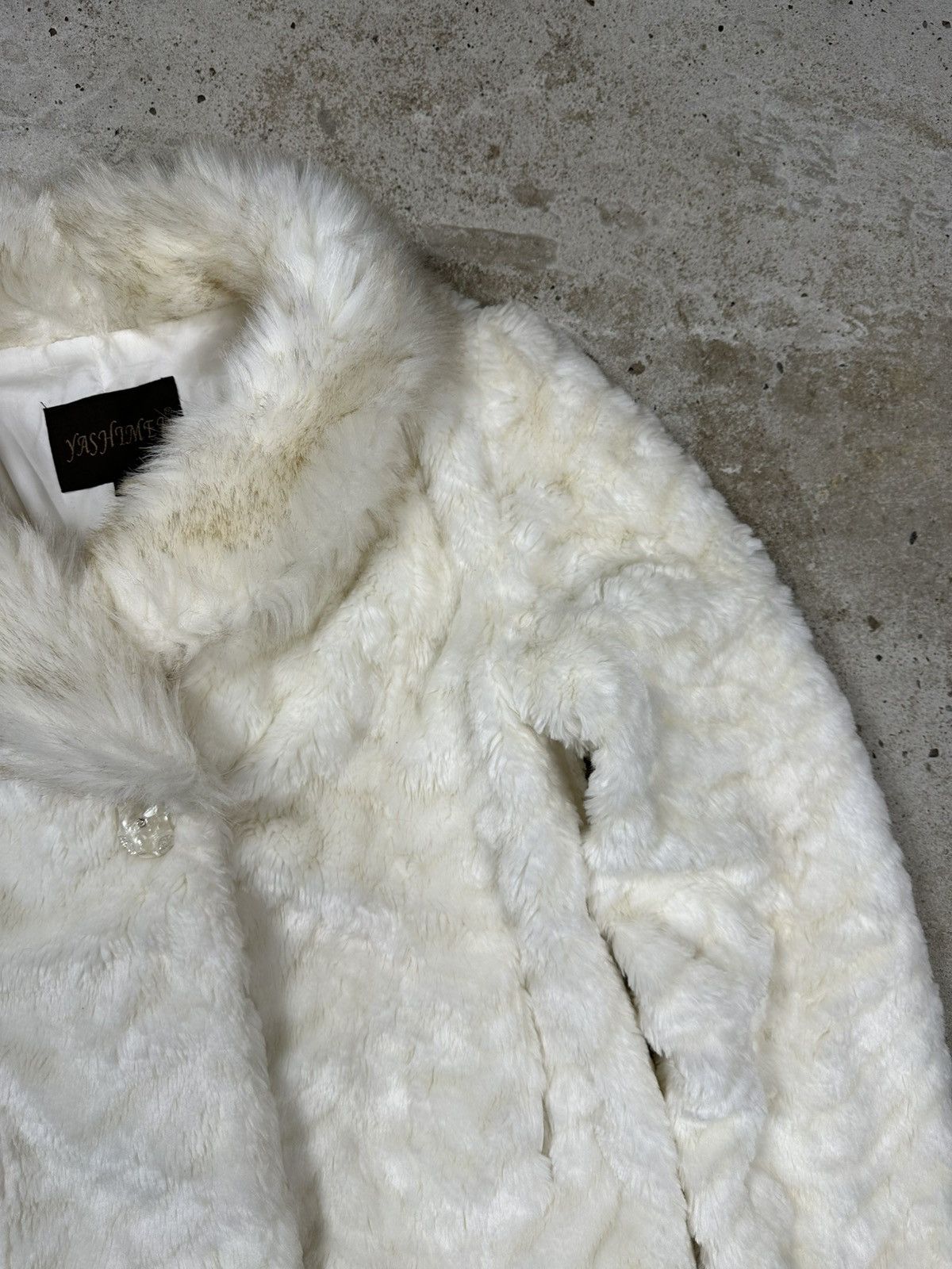 If Six Was Nine × Japanese Brand × Le Grande Bleu (L.G.B.) Vintage Y2K Faux Fur Beige Bomber Jacket Japanese Style Size US XS / EU 42 / 0 - 7 Thumbnail