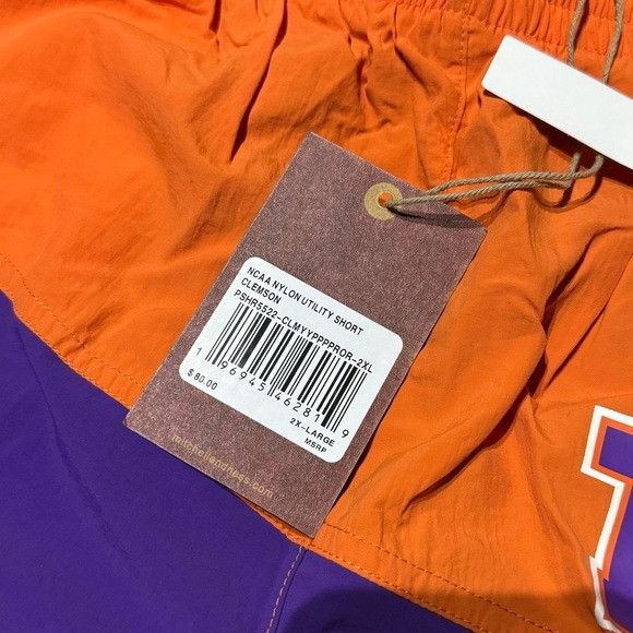 Mitchell & Ness NWT MITCHELL & NESS NCAA NYLON UTILITY CLEMSON TIGERS SHORTS Size US 36 / EU 52 - 2 Thumbnail