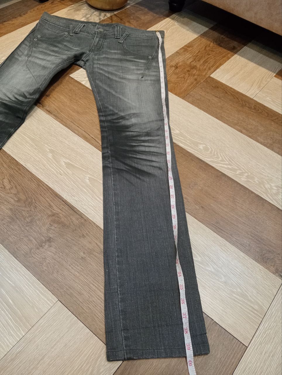 Tornado Mart TORNADO MART STRETCH DENIM JEANS GREY FADE JAPAN DESIGNER Size 34" / US 12 / IT 48 - 17 Thumbnail