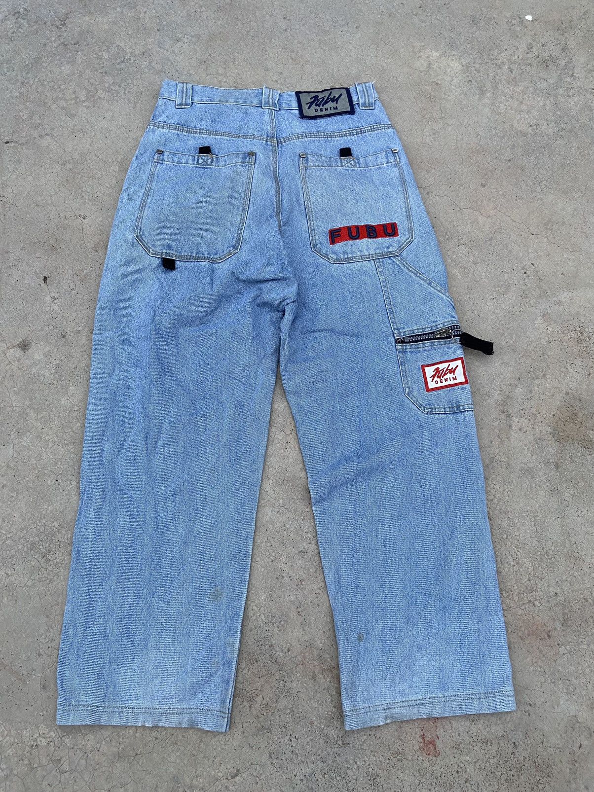 Fubu 🔥 Vintage y2k FUBU jeans baggy pants street fashion jnco Size US 30 / EU 46 - 1 Thumbnail