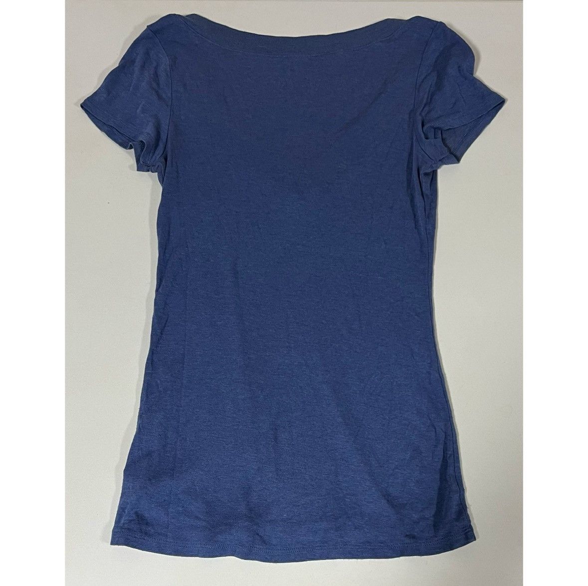 Old Navy Old Navy Blue V-Neck Short Sleeve Shirt Top Tee Size S 💙✨ Size S / US 4 / IT 40 - 3 Thumbnail
