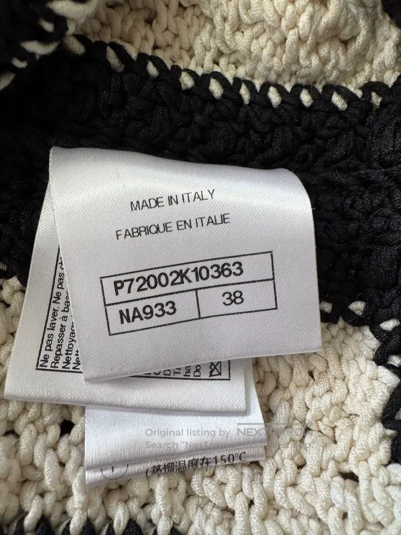 Chanel Chanel Early spring black and white hollow knitted cardiga Size XS / US 0-2 / IT 36-38 - 5 Thumbnail