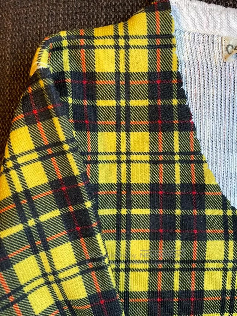 Comme des Garcons Comme Des Garcons Plaid three-quarter sleeve V-neck ruffle Size S / US 4 / IT 40 - 3 Thumbnail