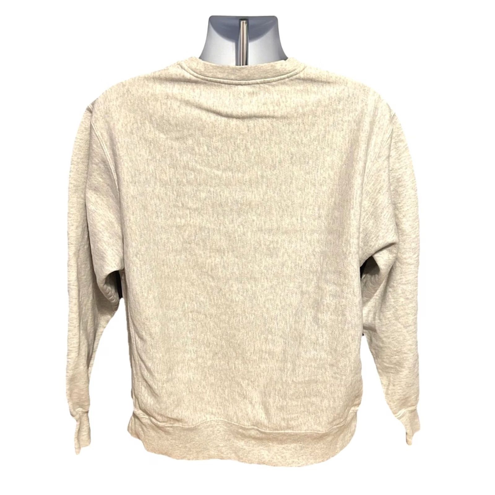Champion VTG Champion University At Buffalo Reverse Weave Sweatshirt Men L Light Gray Pullover Crew Neck Long Sleeve Logo Corded Knit All Seasons Regular Mens) Size US L / EU 52-54 / 3 - 2 Thumbnail