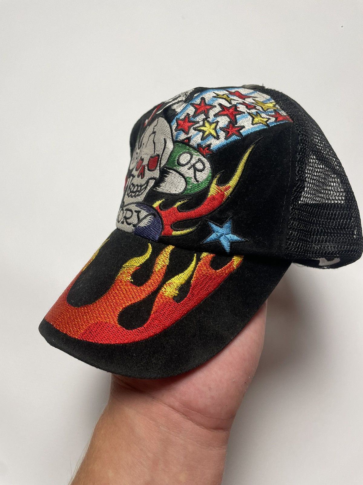 Ed Hardy × Vintage Ed Hardy Flame Cap Size ONE SIZE - 8 Thumbnail