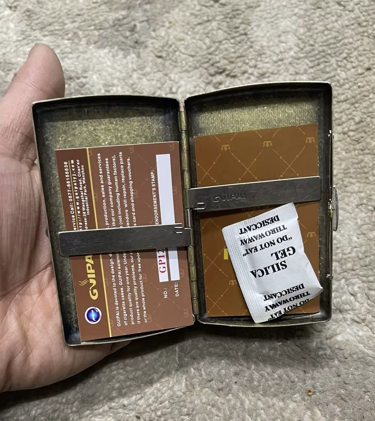 Other Portable Vintage Metal Brass Cigarette Case Size ONE SIZE - 5 Thumbnail