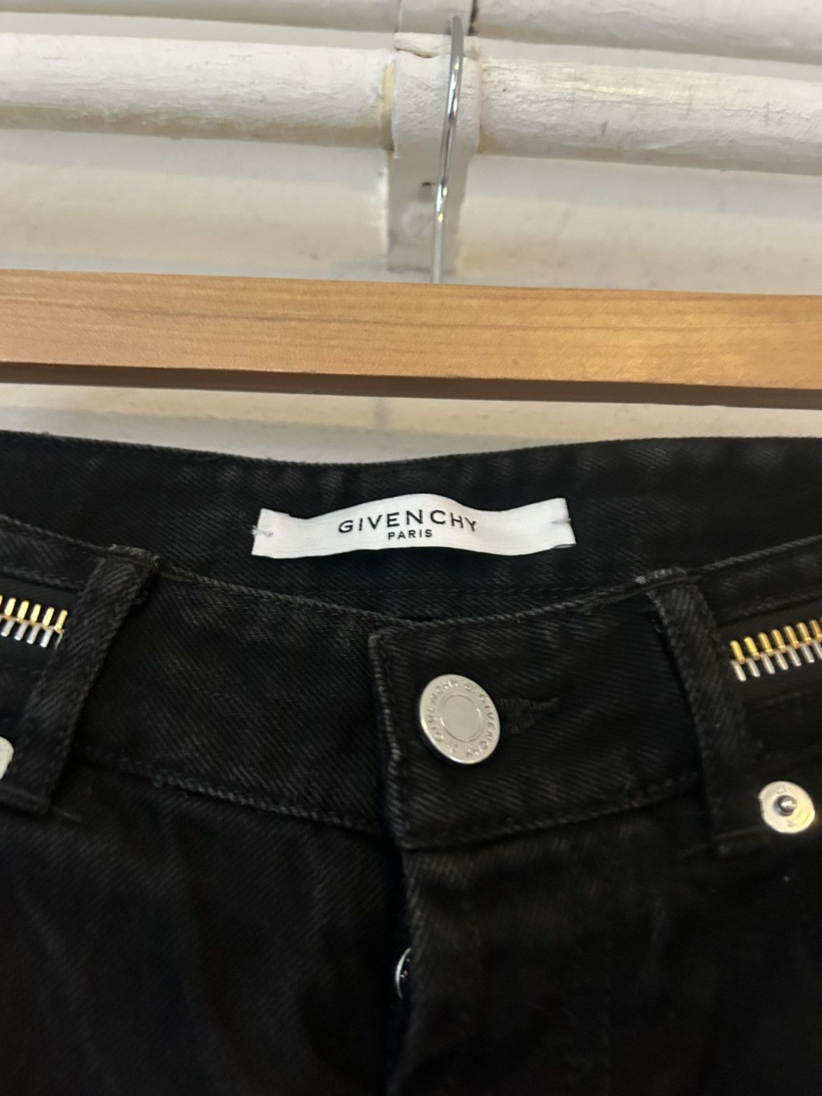 Givenchy Black Jeans with Zipper Detail Size US 30 / EU 46 - 5 Thumbnail
