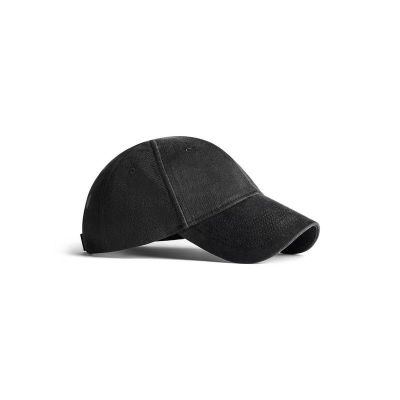 Balenciaga o1w1db10226 Size: S / Stencil Type Hat / Cap In Black Size ONE SIZE - 2 Thumbnail