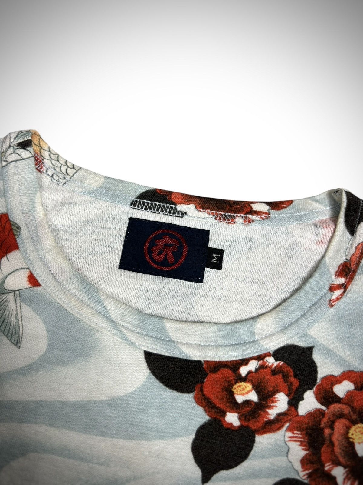 Japanese Brand Austere Japan Kuromo - Indigo Kyoto Sukajan Koi Ls T-Shirt Size US M / EU 48-50 / 2 - 4 Thumbnail