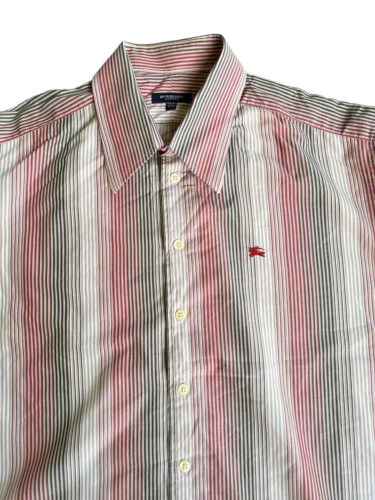 Burberry Burberry Longsleeve Stripe Polos 🎌💥 Size US XL / EU 56 / 4 - 3 Thumbnail