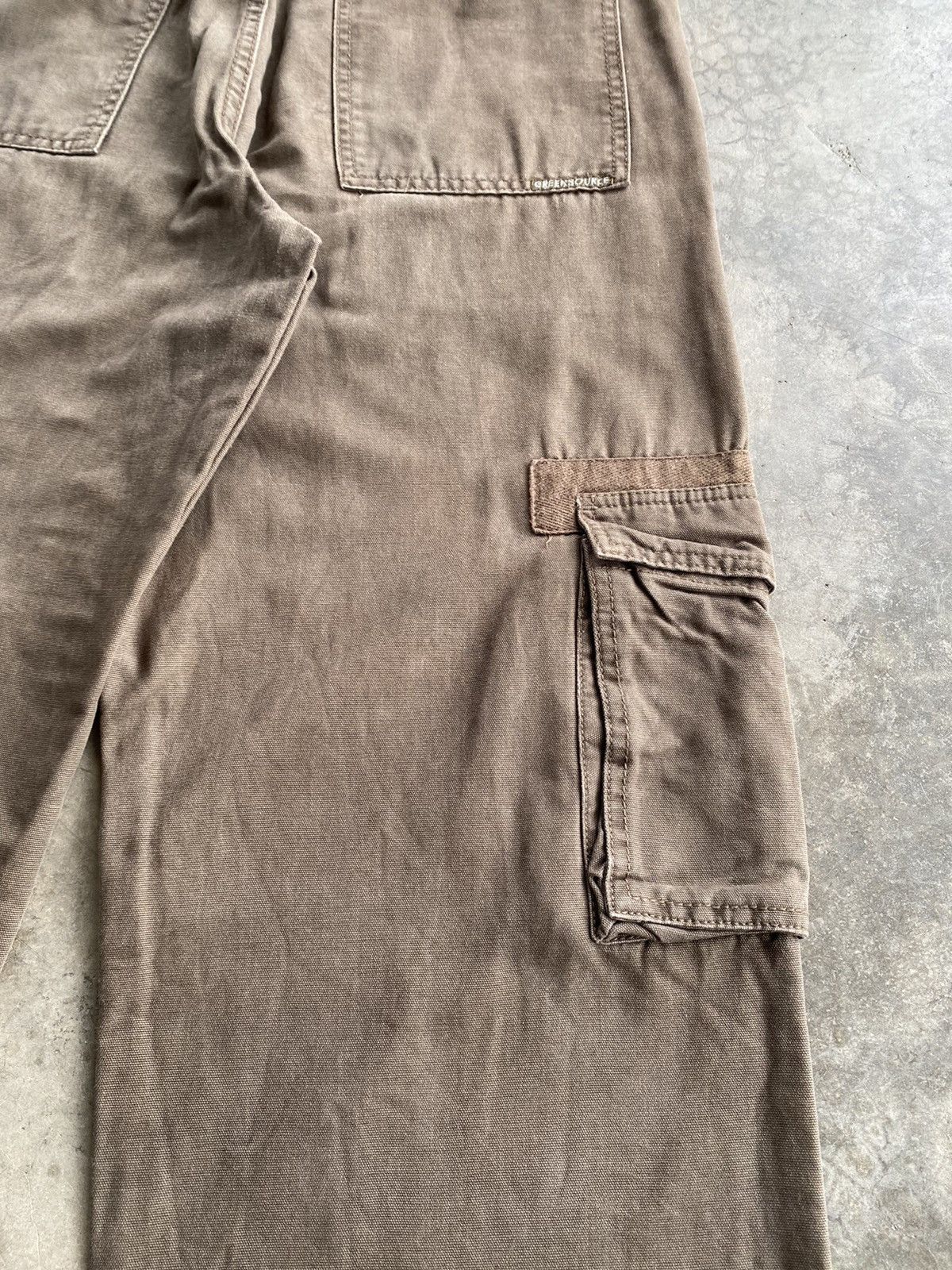 JNCO × Japanese Brand Baggy Jeans Green Source Sun Faded Chocolate/Green Cargo Size US 30 / EU 46 - 15 Thumbnail