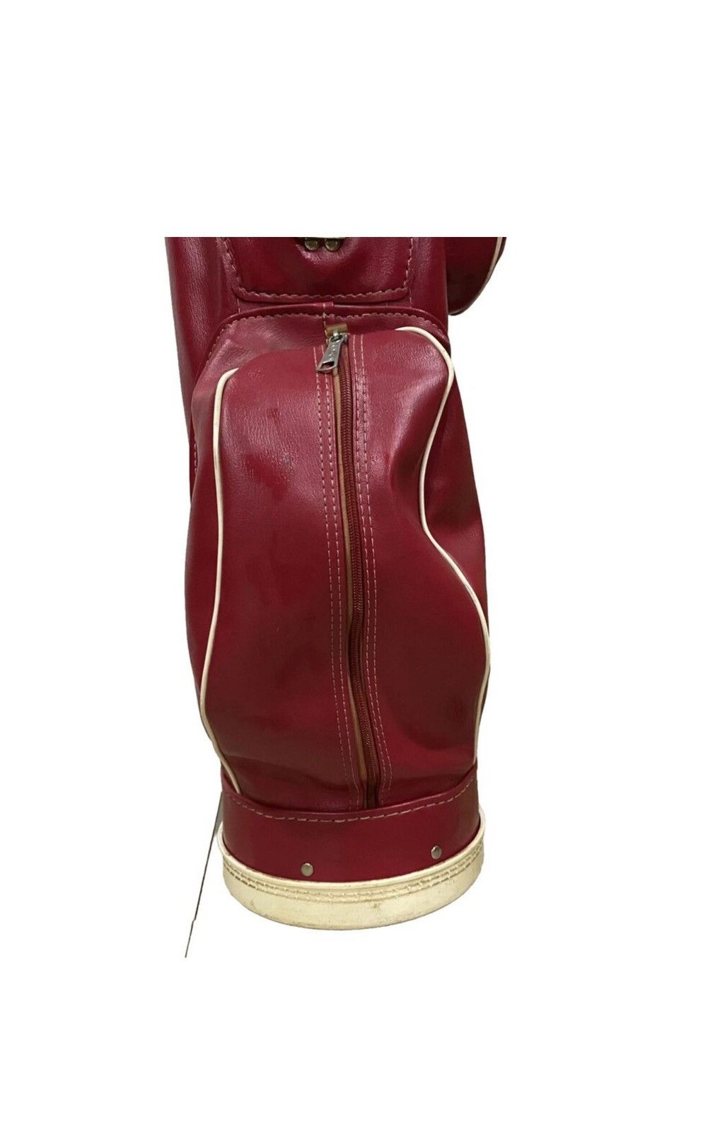 Wilson Wilson Country Club Red Golf Bag Made In USA RED LEATHER Size ONE SIZE - 8 Thumbnail