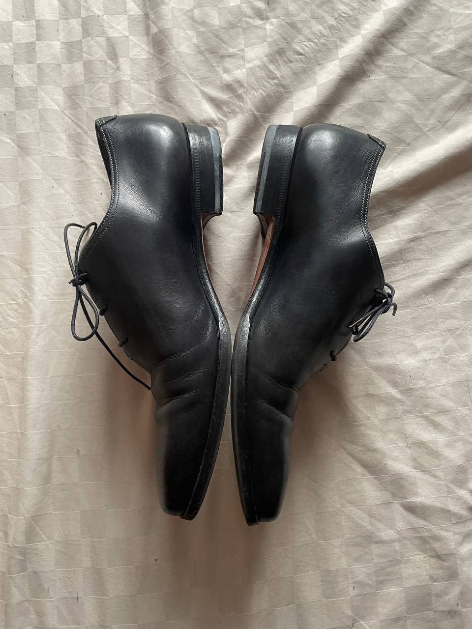 Santoni Santoni Derby Leather Dress Shoes Size US 11.5 / EU 44-45 - 2 Thumbnail