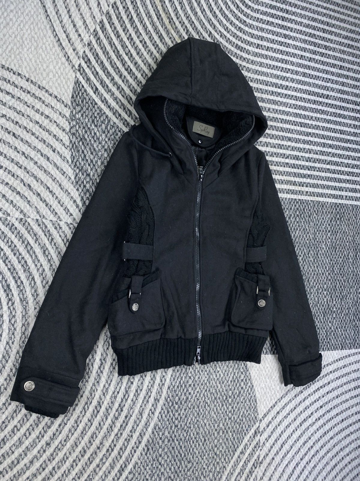 14th Addiction Vintage SpRay Punk Style Zip Hoodie Jacket Size US XS / EU 42 / 0 - 3 Thumbnail