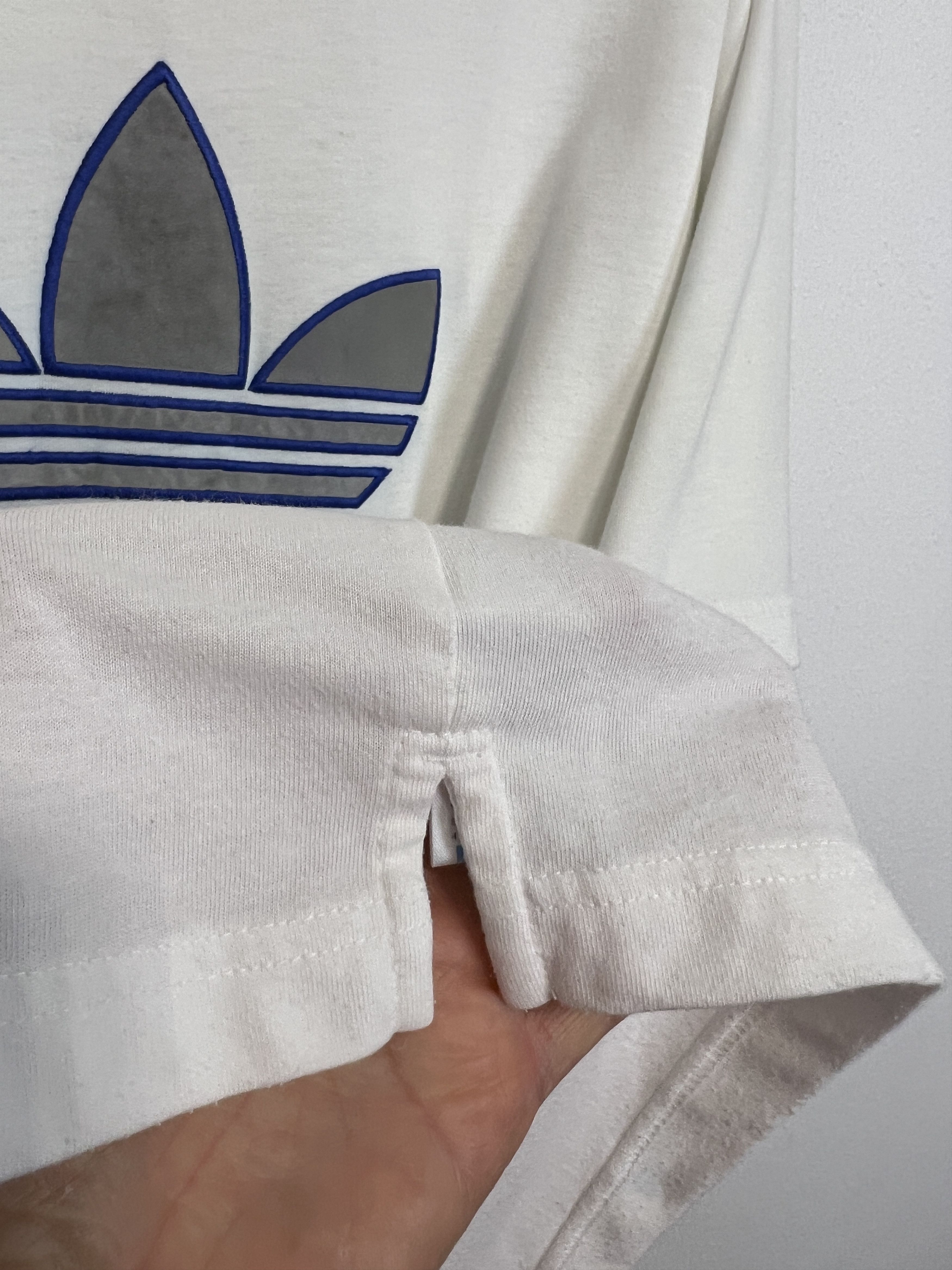 Adidas Vintage 90's Big Logo Shirt Trikot Tee Reflective Rare Size US M / EU 48-50 / 2 - 4 Thumbnail