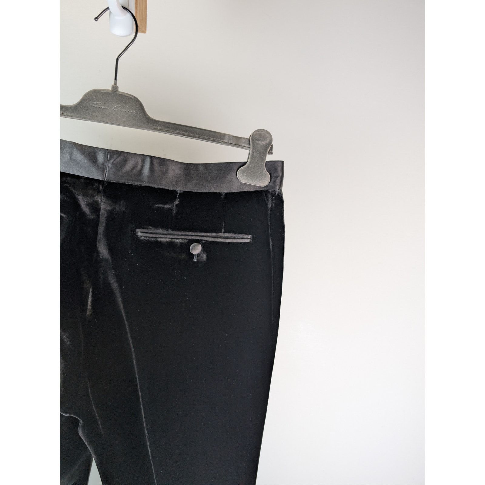 Tom Ford o1rshd1 Tailored Velvet Tuxedo Evening Pants in Black Size US 34 / EU 50 - 14 Thumbnail